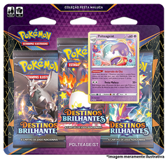 Blister Triplo - Destinos Brilhantes Polteageist - Pokémon TCG - MoxLand