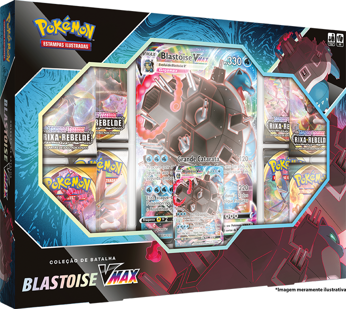 Box - Coleção de Batalha Blastoise VMAX - Pokémon TCG - MoxLand