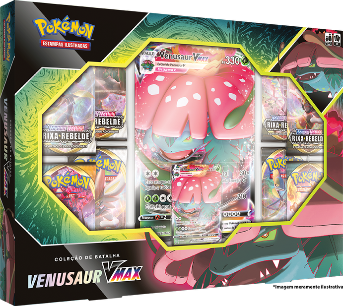 Box - Coleção de Batalha Venusaur VMAX - Pokémon TCG - MoxLand