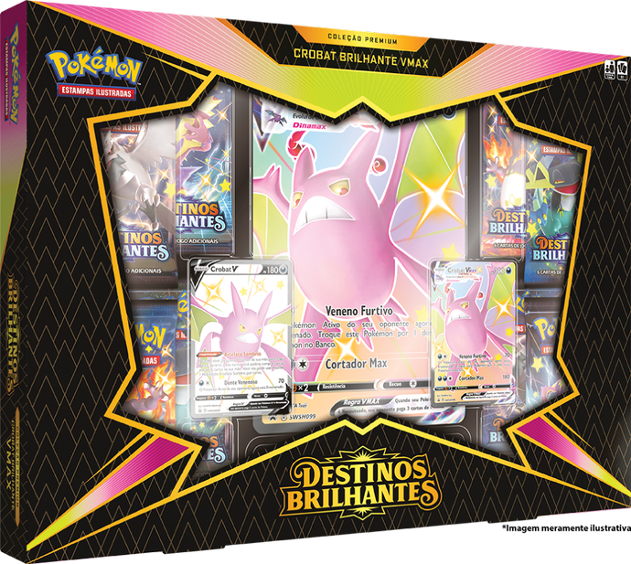 Box - Crobat Brilhante VMAX Coleção Premium - Pokémon TCG - MoxLand