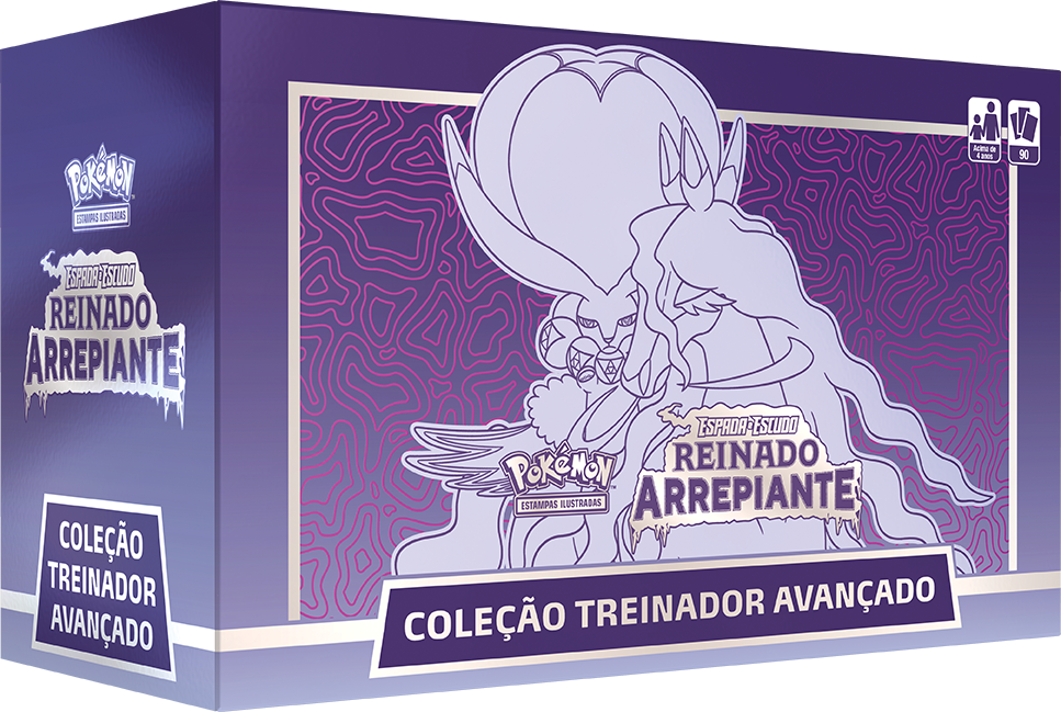 Box - Treinador Avançado Reinado Arrepiante: Calyrex Cavaleiro Espectral - Pokémon TCG - MoxLand