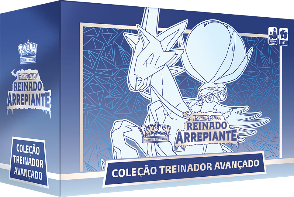 Box - Treinador Avançado Reinado Arrepiante: Calyrex Cavaleiro Glacial - Pokémon TCG - MoxLand