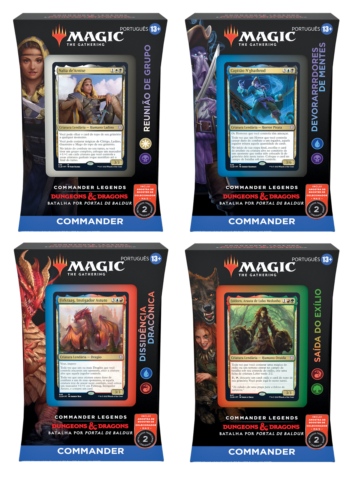 Commander Legends: Batalha por Portal de Baldur - 1 Deck de cada - Magic: The Gathering - MoxLand