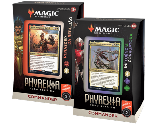 Commander Phyrexia: Tudo Será Um - 1 Deck de cada - Magic: The Gathering - MoxLand