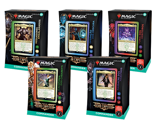 Commander Ruas de Nova Capenna - 1 Deck de cada - Magic: The Gathering - MoxLand