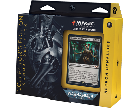 Deck Commander Warhammer 40.000 Edição de Colecionador - Dinastias Necron - Magic: The Gathering - MoxLand