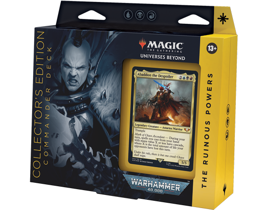 Deck Commander Warhammer 40.000 Edição de Colecionador - Os Poderes Ruinosos - Magic: The Gathering - MoxLand