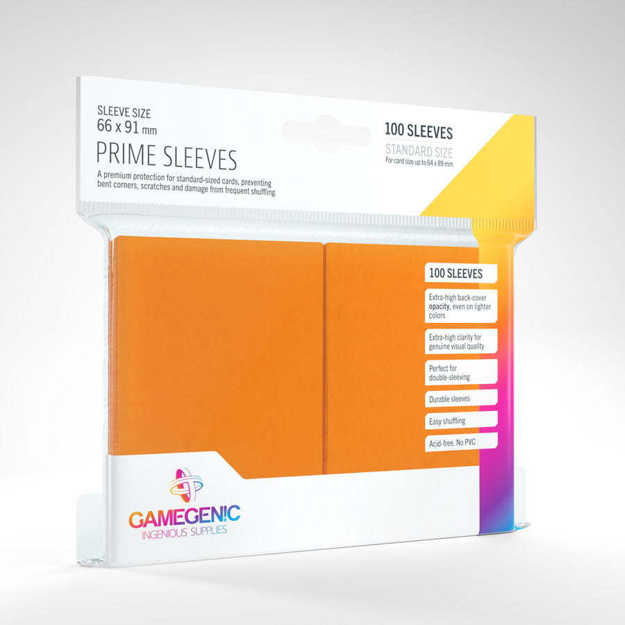 Prime Sleeves Laranja - Gamegenic - MoxLand