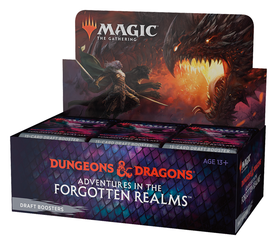 Box de Draft - Dungeons & Dragons: Adventures in the Forgotten Realms - Magic: The Gathering - MoxLand