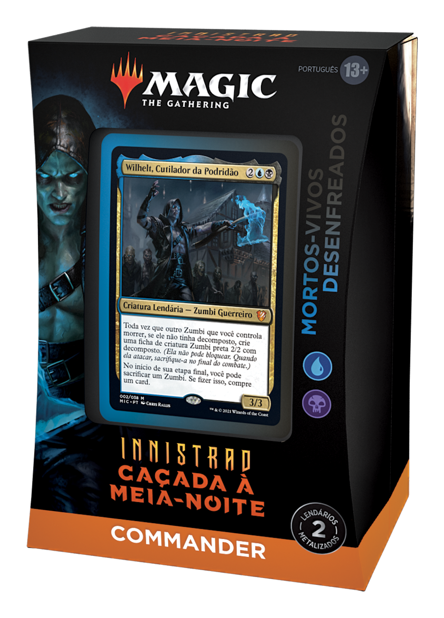 Deck Commander Innistrad: Caçada à Meia-noite - Mortos-vivos Desenfreados - Magic: The Gathering - MoxLand