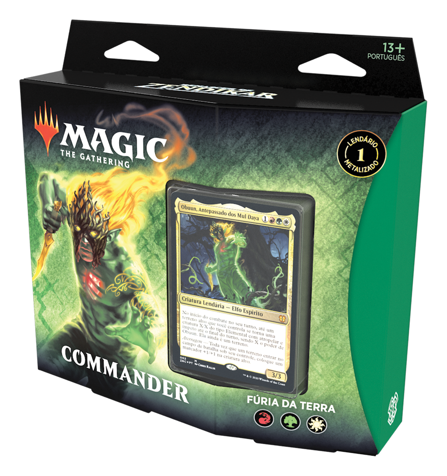 Deck Commander Renascer de Zendikar - Fúria da Terra - Magic: The Gathering - MoxLand