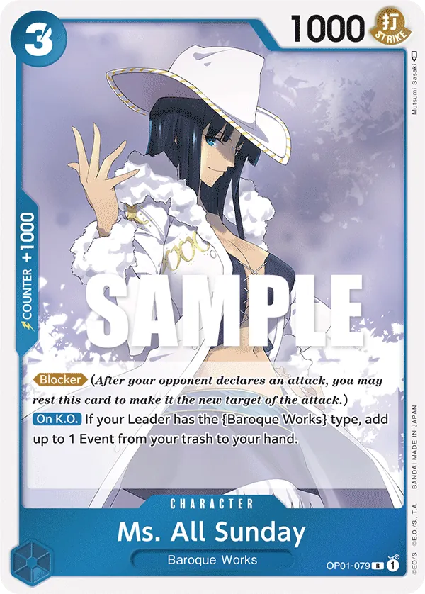 Ms. All Sunday - ONE PIECE CARD GAME - MoxLand