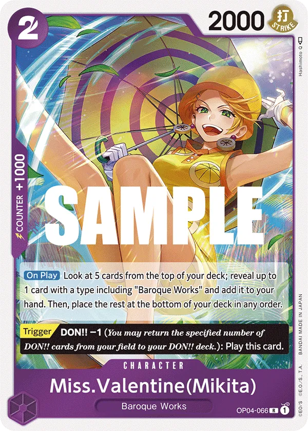 Miss.Valentine(Mikita) - ONE PIECE CARD GAME - MoxLand