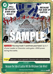 Because the Side of Justice Will Be Whichever Side Wins!! - ONE PIECE CARD GAME - MoxLand