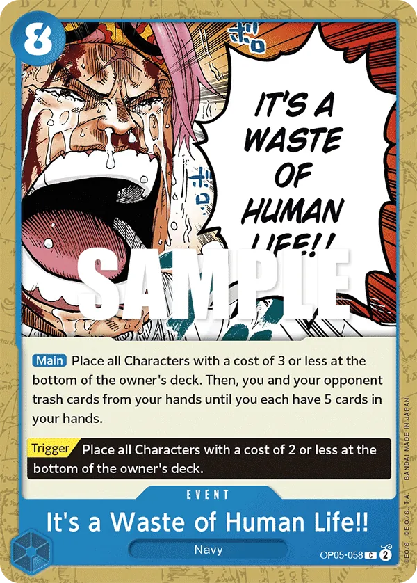 It's a Waste of Human Life!! - ONE PIECE CARD GAME - MoxLand