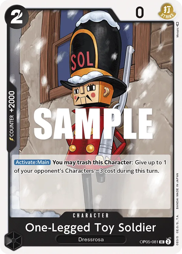 One-Legged Toy Soldier - ONE PIECE CARD GAME - MoxLand