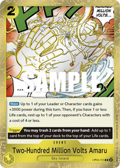 Two-Hundred Million Volts Amaru - ONE PIECE CARD GAME - MoxLand