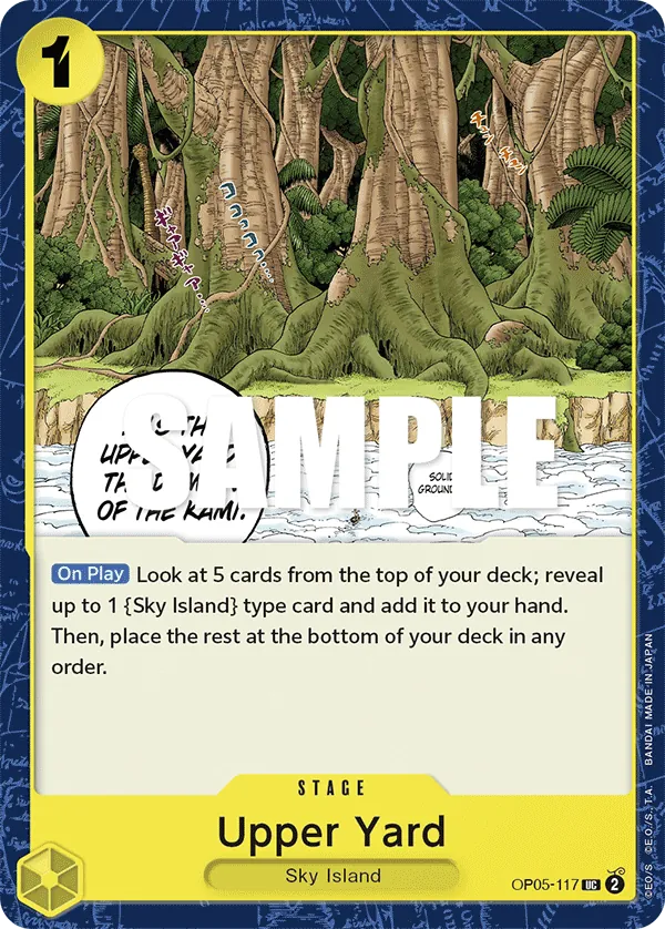 Upper Yard - ONE PIECE CARD GAME - MoxLand