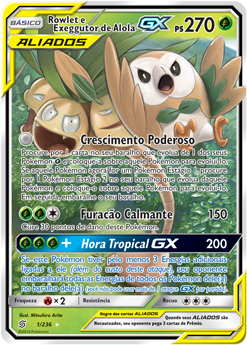 Rowlet e Exeggutor de Alola GX - Pokémon TCG - MoxLand