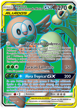 Rowlet e Exeggutor de Alola GX - Pokémon TCG - MoxLand