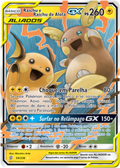 Raichu e Raichu de Alola GX - Pokémon TCG - MoxLand