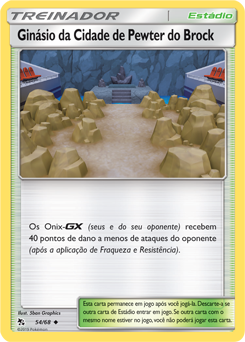 Ginásio da Cidade de Pewter do Brock - Pokémon TCG - MoxLand