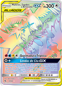 Moltres, Zapdos e Articuno GX - Pokémon TCG - MoxLand