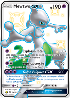 Carta Pokémon Mewtwo rara holográfica