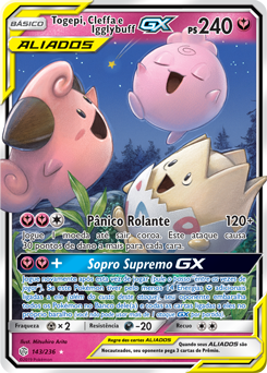 Togepi, Cleffa e Igglybuff GX - Pokémon TCG - MoxLand