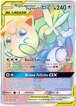 Mega Lopunny e Jigglypuff GX - Pokémon TCG - MoxLand