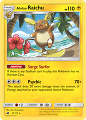 Raichu de Alola - Pokémon TCG - MoxLand