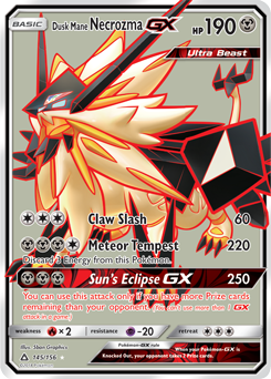 Dusk Mane Necrozma GX - Pokémon TCG - MoxLand