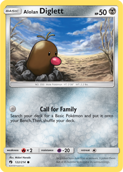 Diglett de Alola - Pokémon TCG - MoxLand