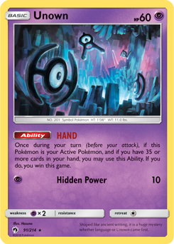 Unown - Pokémon TCG - MoxLand