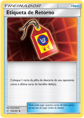 Etiqueta de Retorno - Pokémon TCG - MoxLand