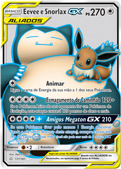 Eevee e Snorlax GX - Pokémon TCG - MoxLand