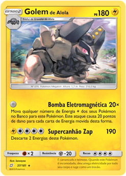 Golem de Alola - Pokémon TCG - MoxLand