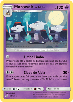 Marowak de Alola - Pokémon TCG - MoxLand