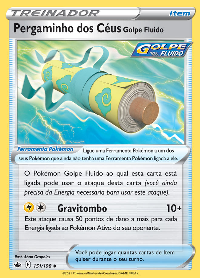 Pergaminho dos Céus Golpe Fluido - Pokémon TCG - MoxLand