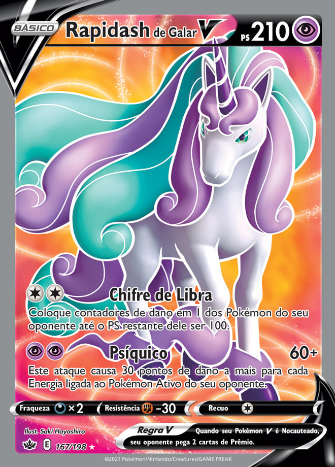 Rapidash de Galar V - Pokémon TCG - MoxLand