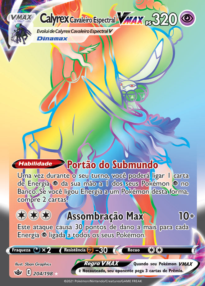 Calyrex Cavaleiro Espectral VMAX - Pokémon TCG - MoxLand