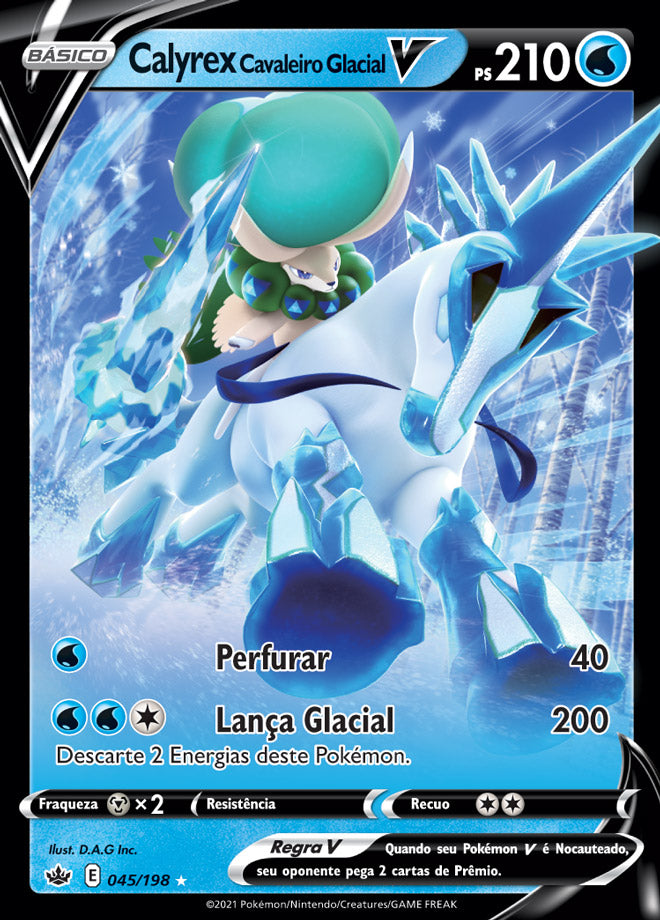 Calyrex Cavaleiro Glacial V - Pokémon TCG - MoxLand