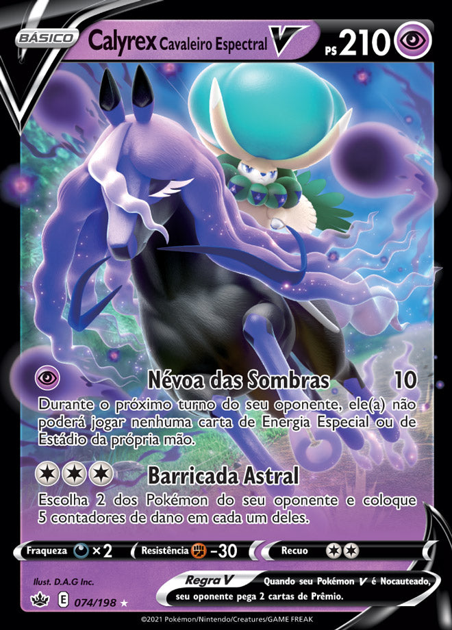 Calyrex Cavaleiro Espectral V - Pokémon TCG - MoxLand