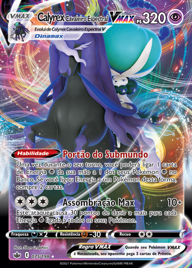 Calyrex Cavaleiro Espectral VMAX - Pokémon TCG - MoxLand