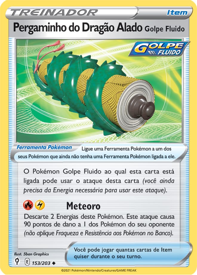 Pergaminho do Dragão Alado Golpe Fluído - Pokémon TCG - MoxLand