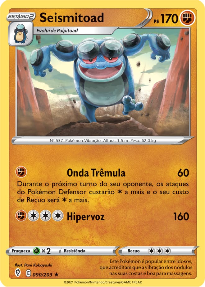 Seismitoad - Pokémon TCG - MoxLand