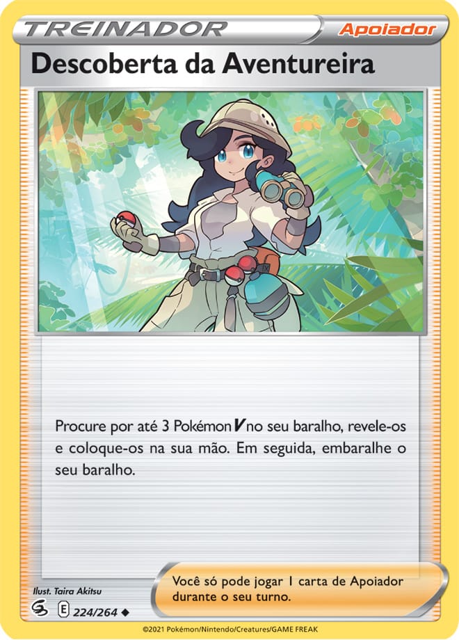 Descoberta da Aventureira - Pokémon TCG - MoxLand