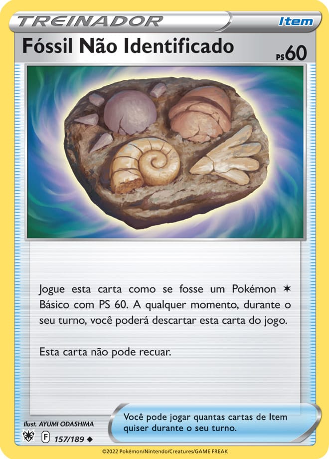 Fóssil Não Identificado - Pokémon TCG - MoxLand