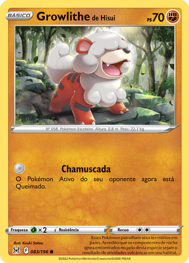 Growlithe de Hisui - Pokémon TCG - MoxLand