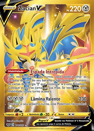 Zacian-V (#SWSH076/71)  Magic: The Gathering: Cartas Avulsas, Produtos  Selados, e muito mais..